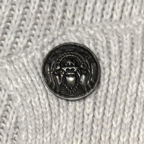 Women's Apt. 9 Cotton Open Cardigan, Ornamental Metal Buttons with Wrap Tie - Picture 5 of 5